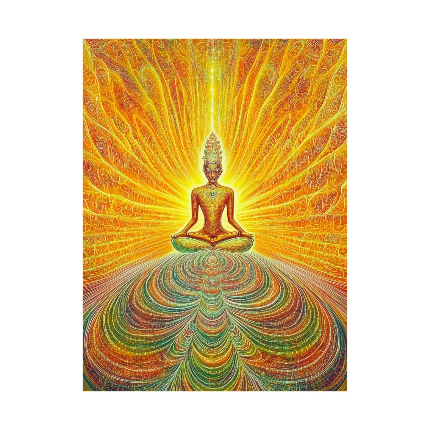 Spiritual Energy Meditation Poster