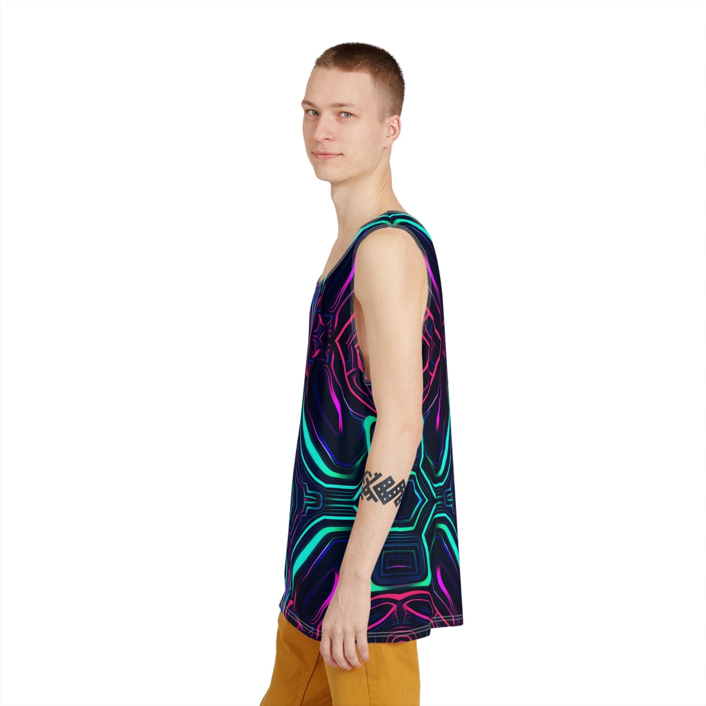 Neon Vortex Trippy Tank Top