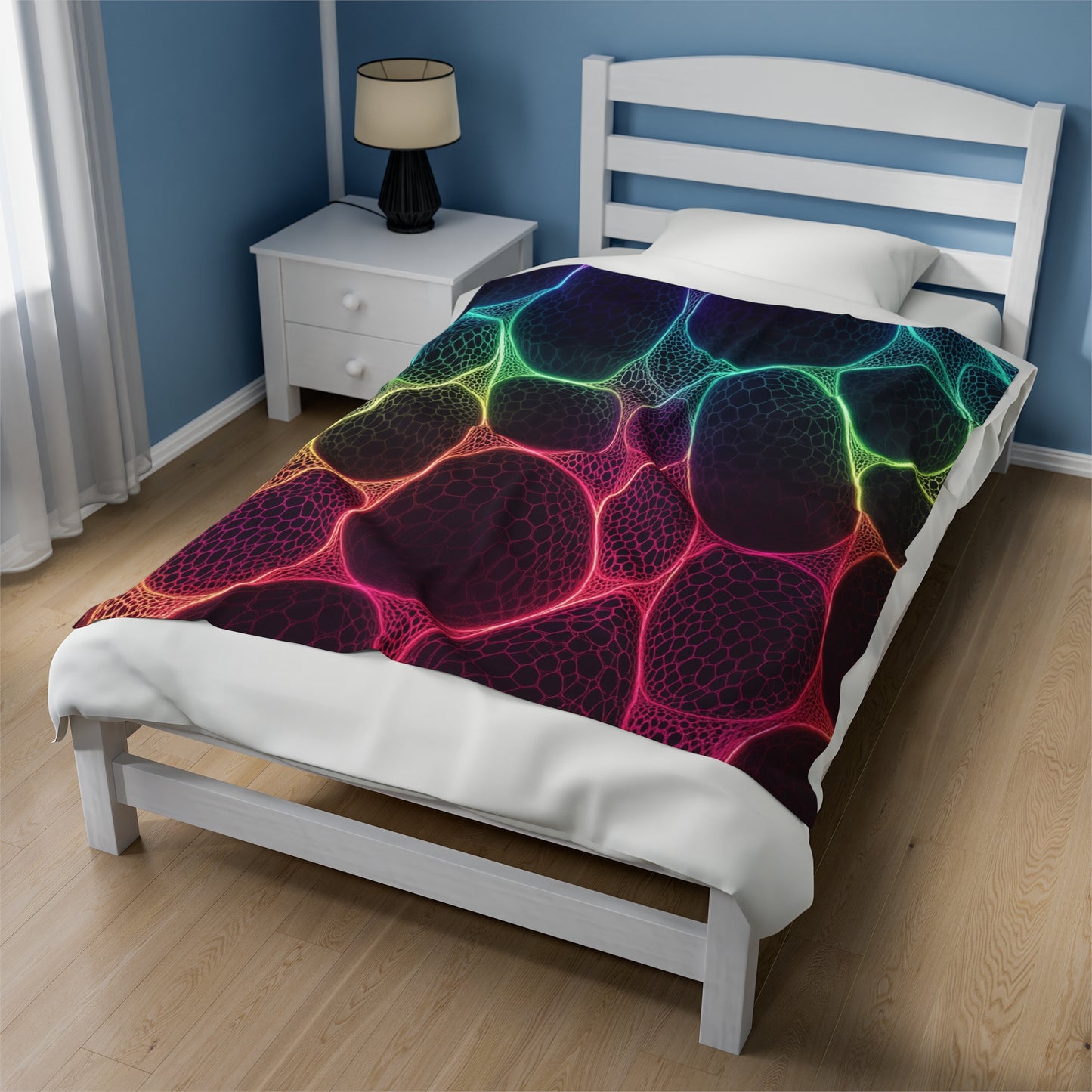 Neon Glow Psychedelic Blanket