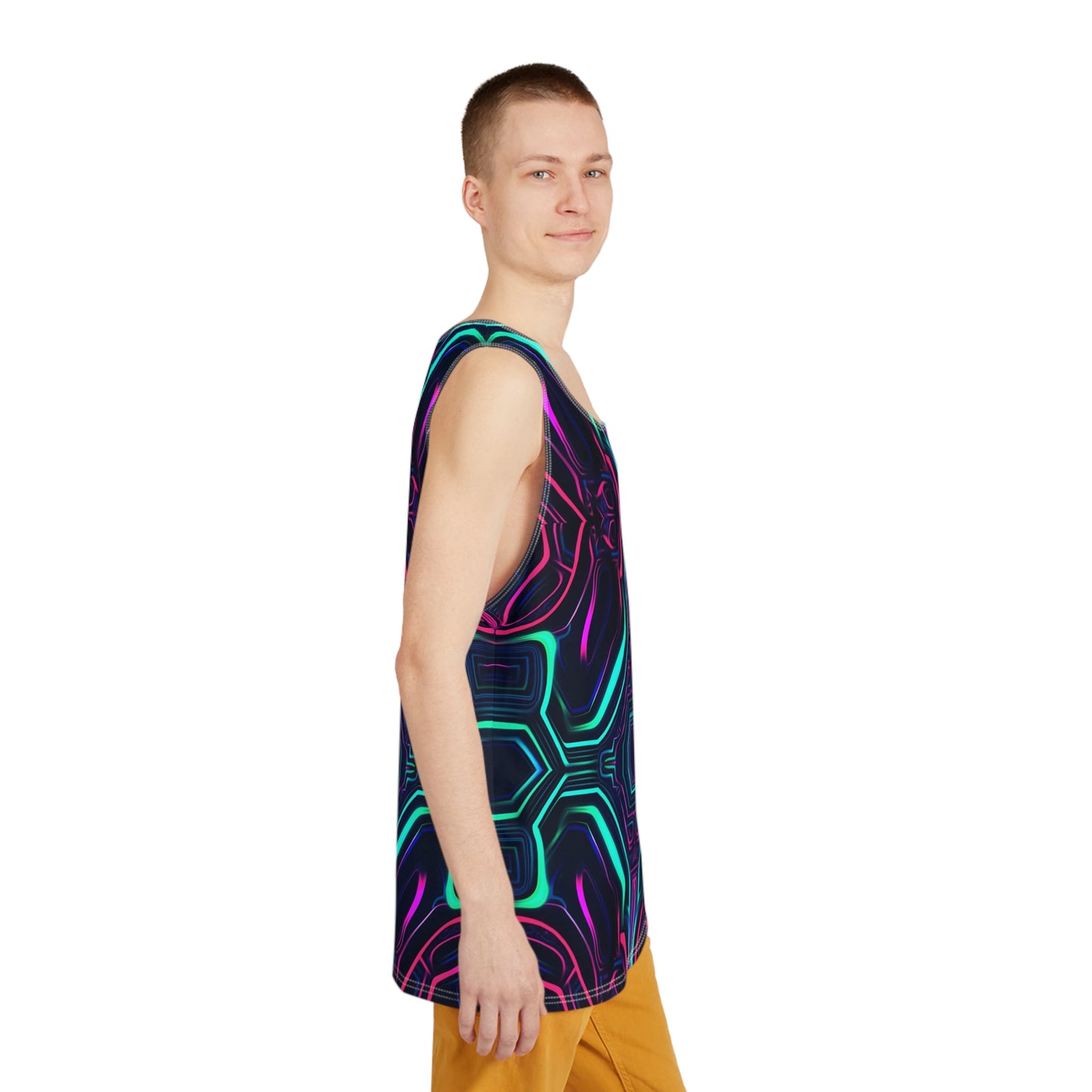 Neon Vortex Trippy Tank Top