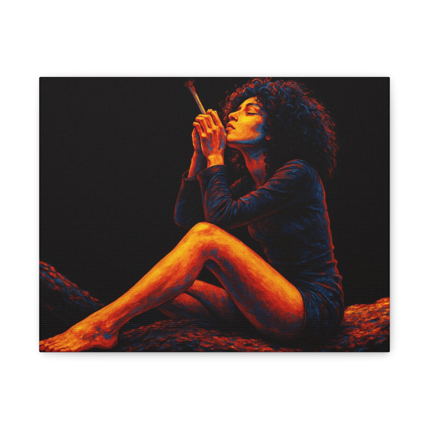 Trippy Sacred Smoke Canvas Art