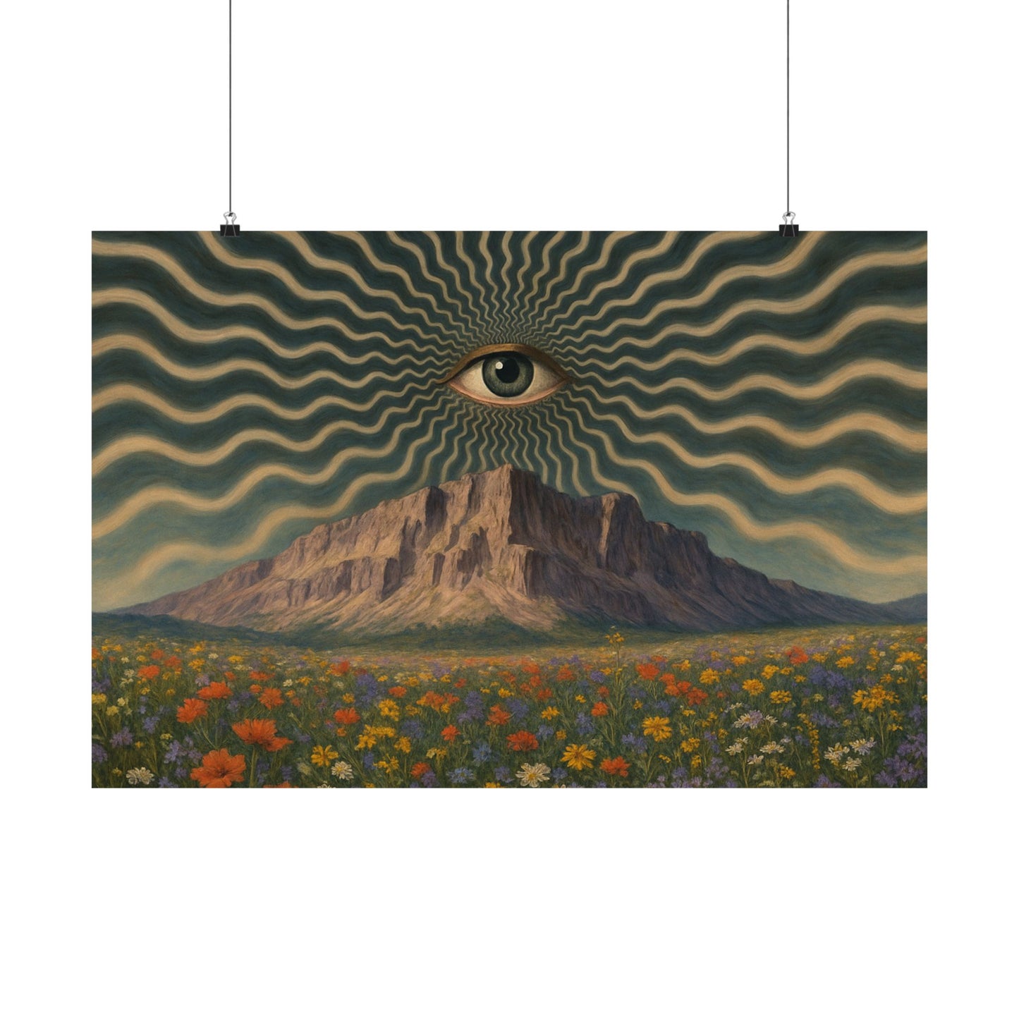 Eye of the Mountain – Trippy Vision Poster
