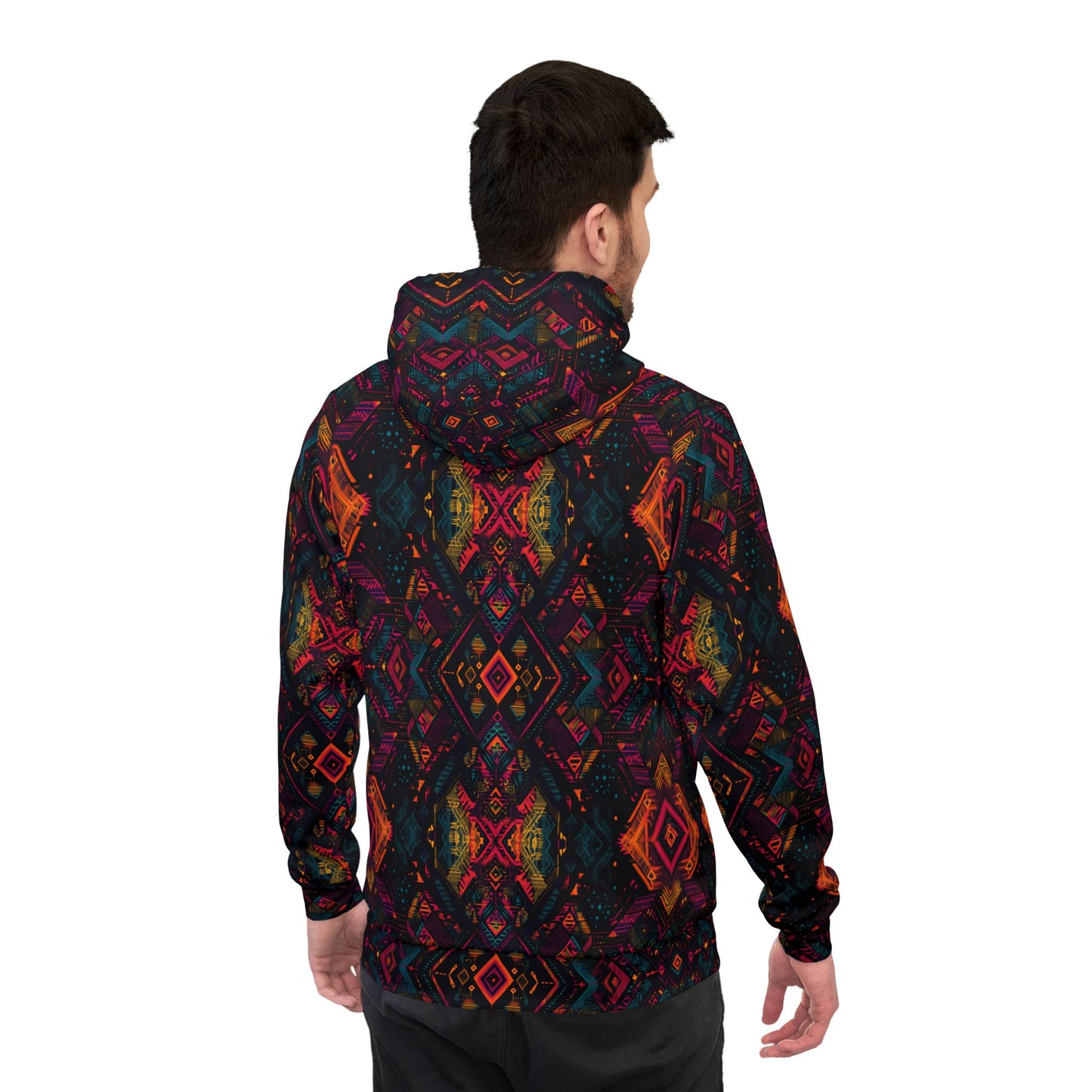 Tribal Glow Geometric Hoodie