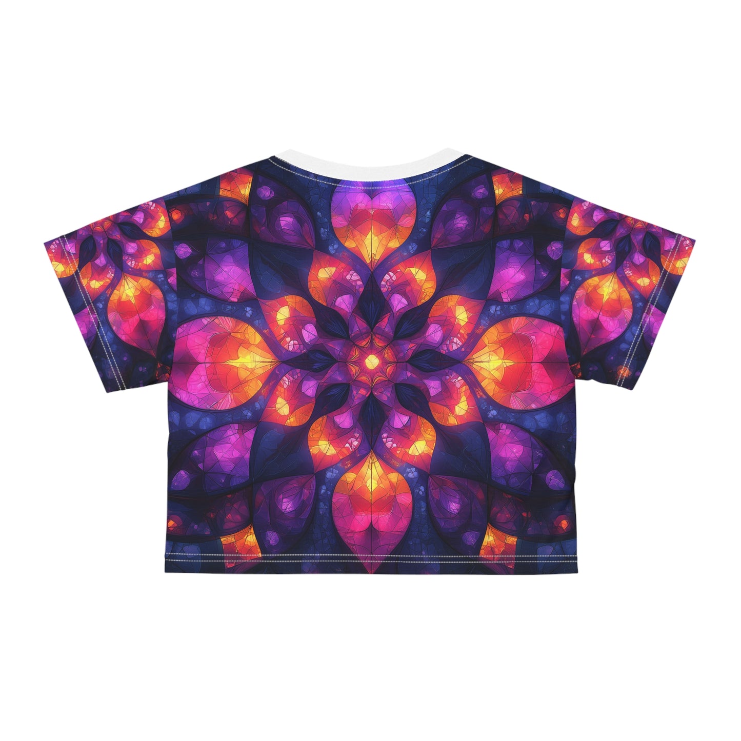 Floral Mandala Crop Tee