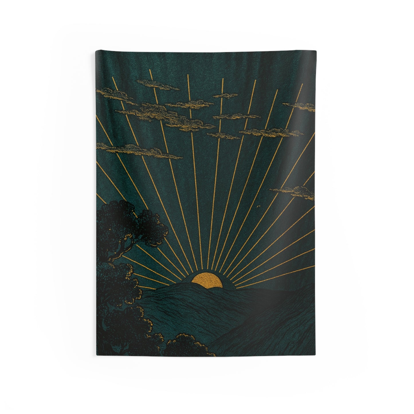 Sunrise Awakening Tapestry – Rays of Stillness