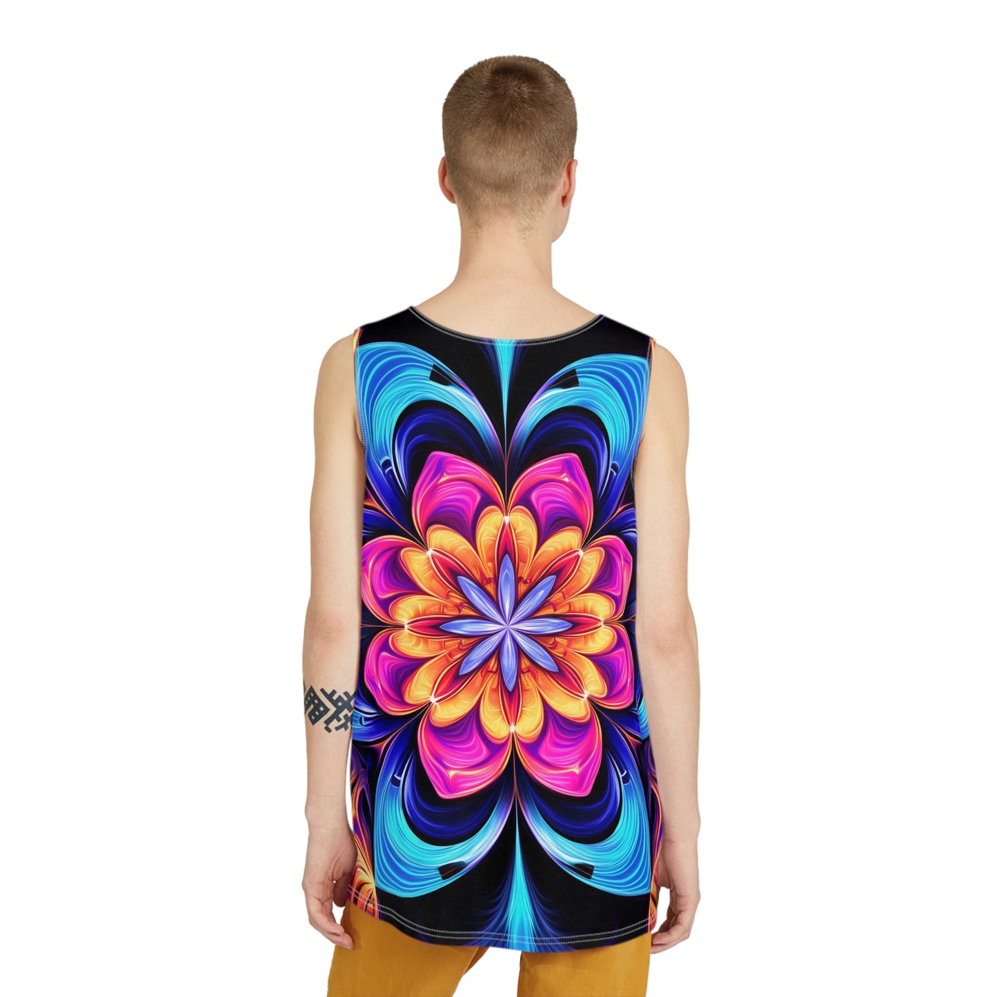 Floral Fusion Psychedelic Tank Top