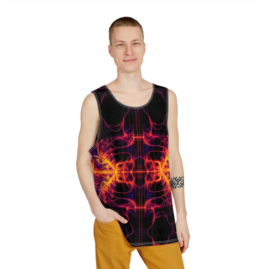 Electrifying Firestorm Psychedelic Tank Top