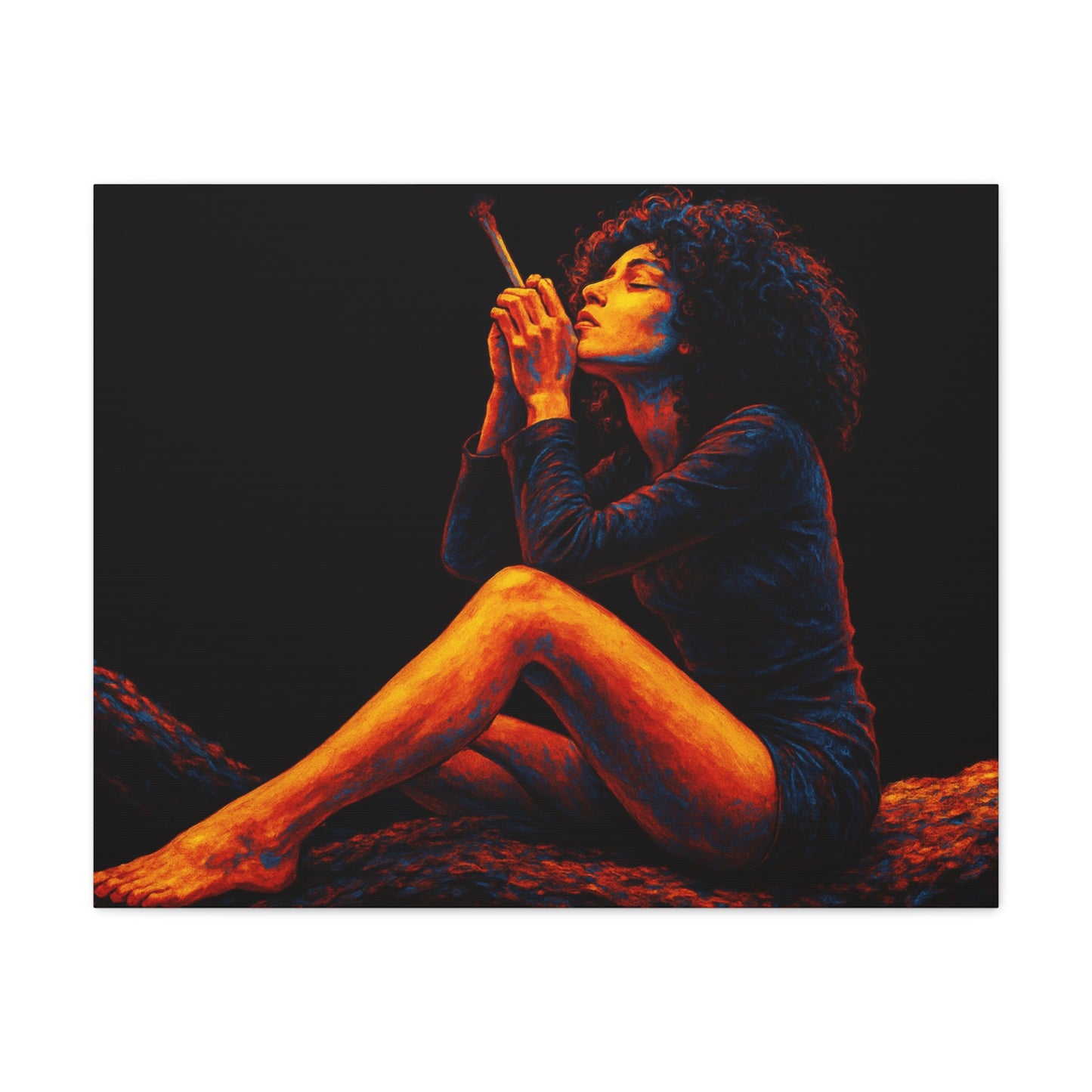 Trippy Sacred Smoke Canvas Art