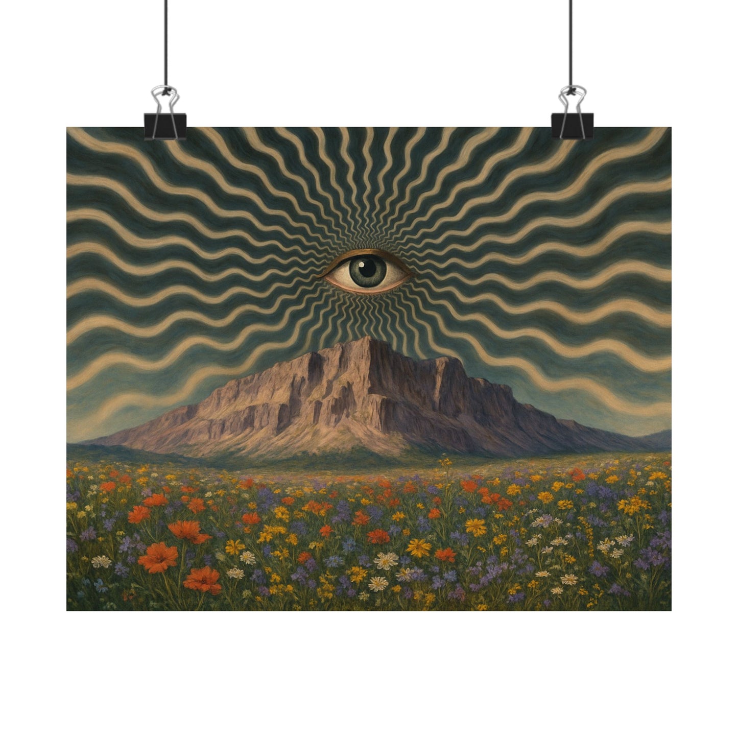 Eye of the Mountain – Trippy Vision Poster