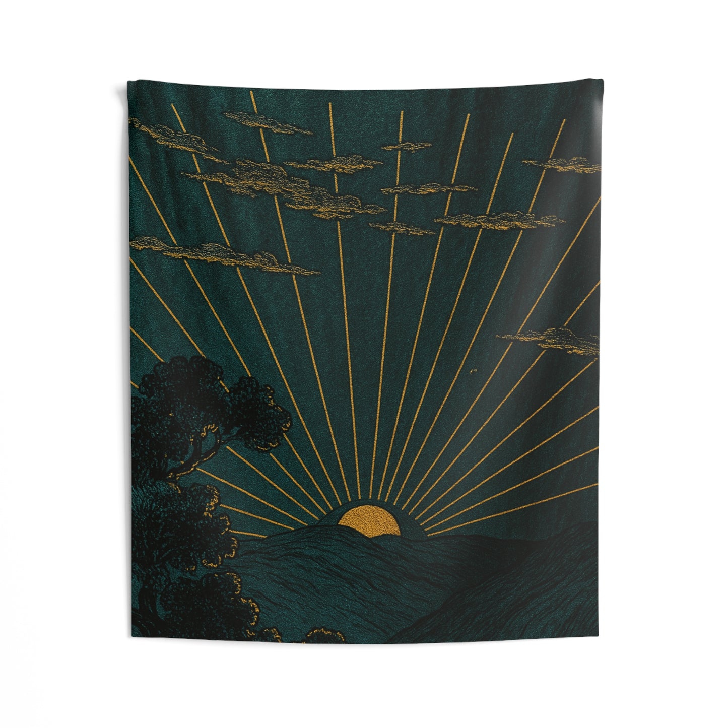 Sunrise Awakening Tapestry – Rays of Stillness