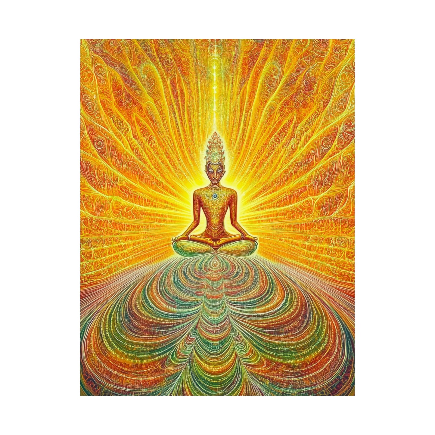 Spiritual Energy Meditation Poster