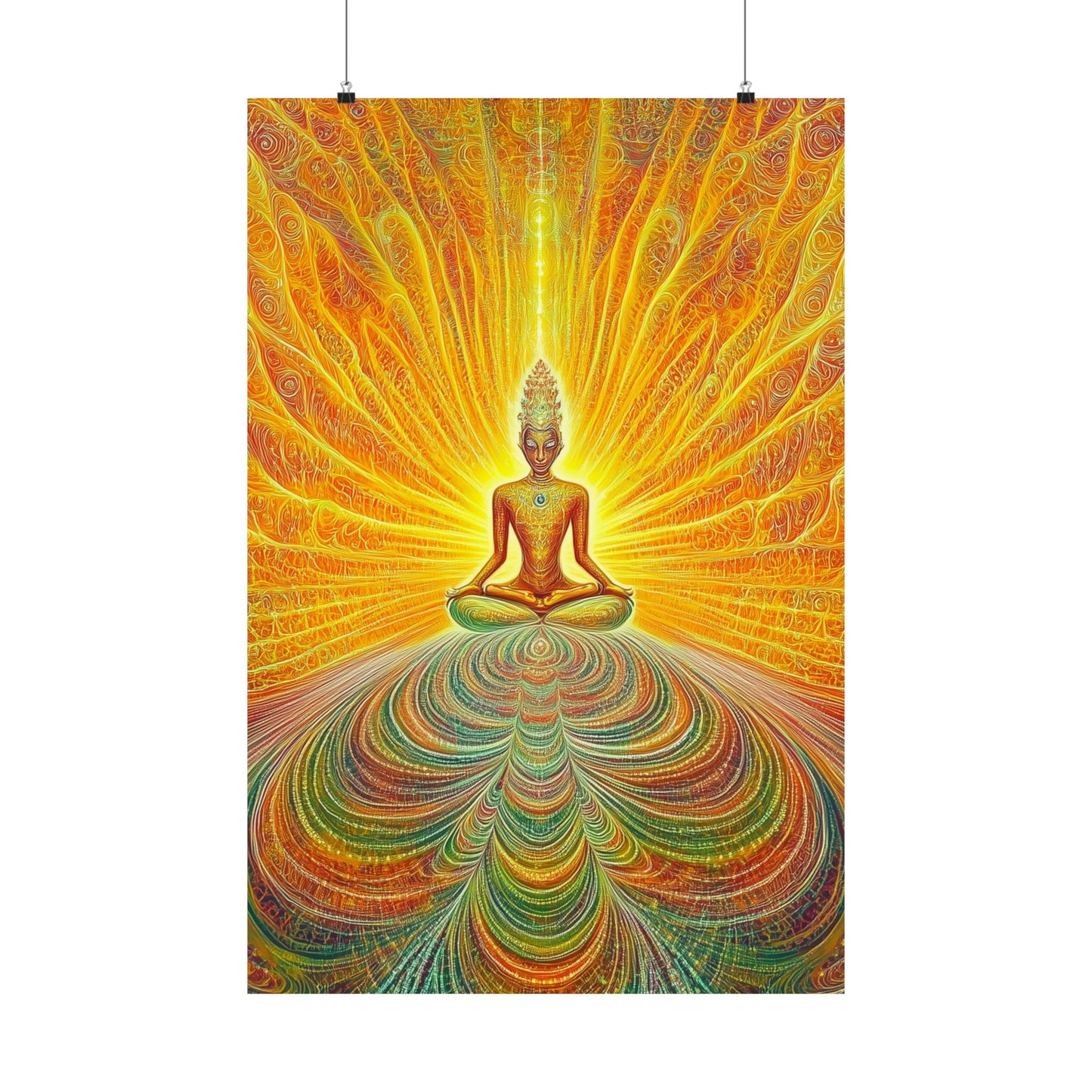 Spiritual Energy Meditation Poster