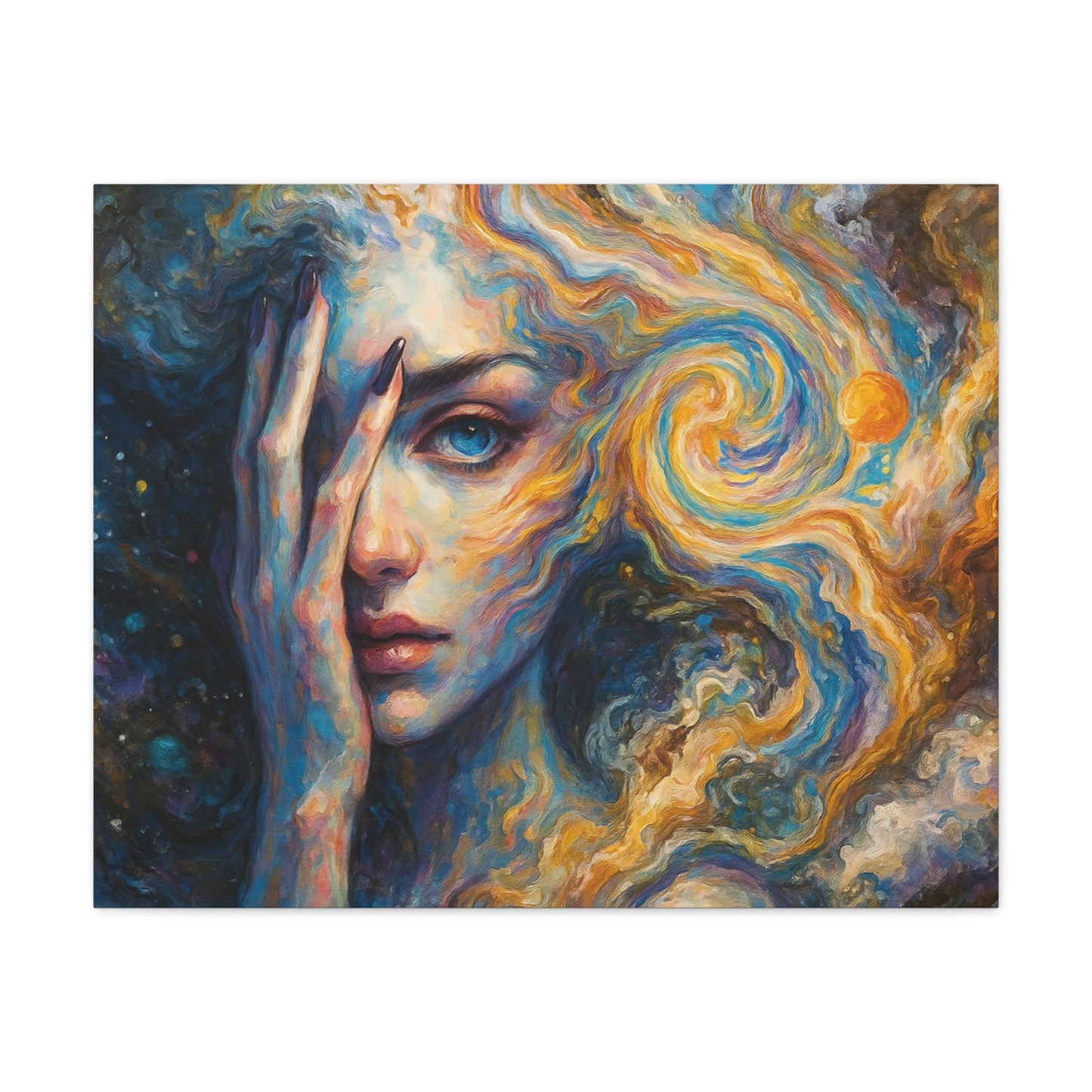 Eye of the Spiral Mind Canvas Wall Art