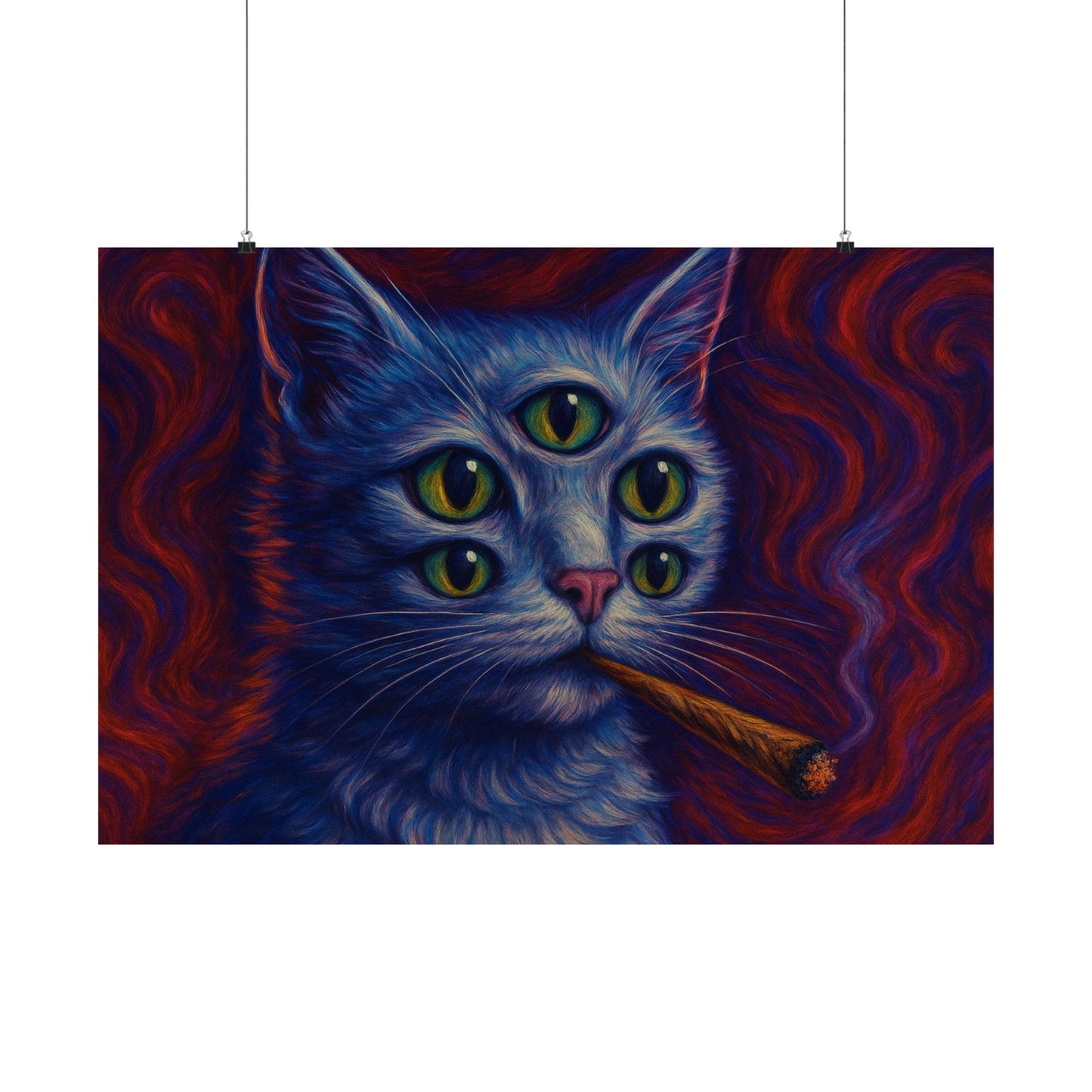 Third Eye Cat Trip Poster