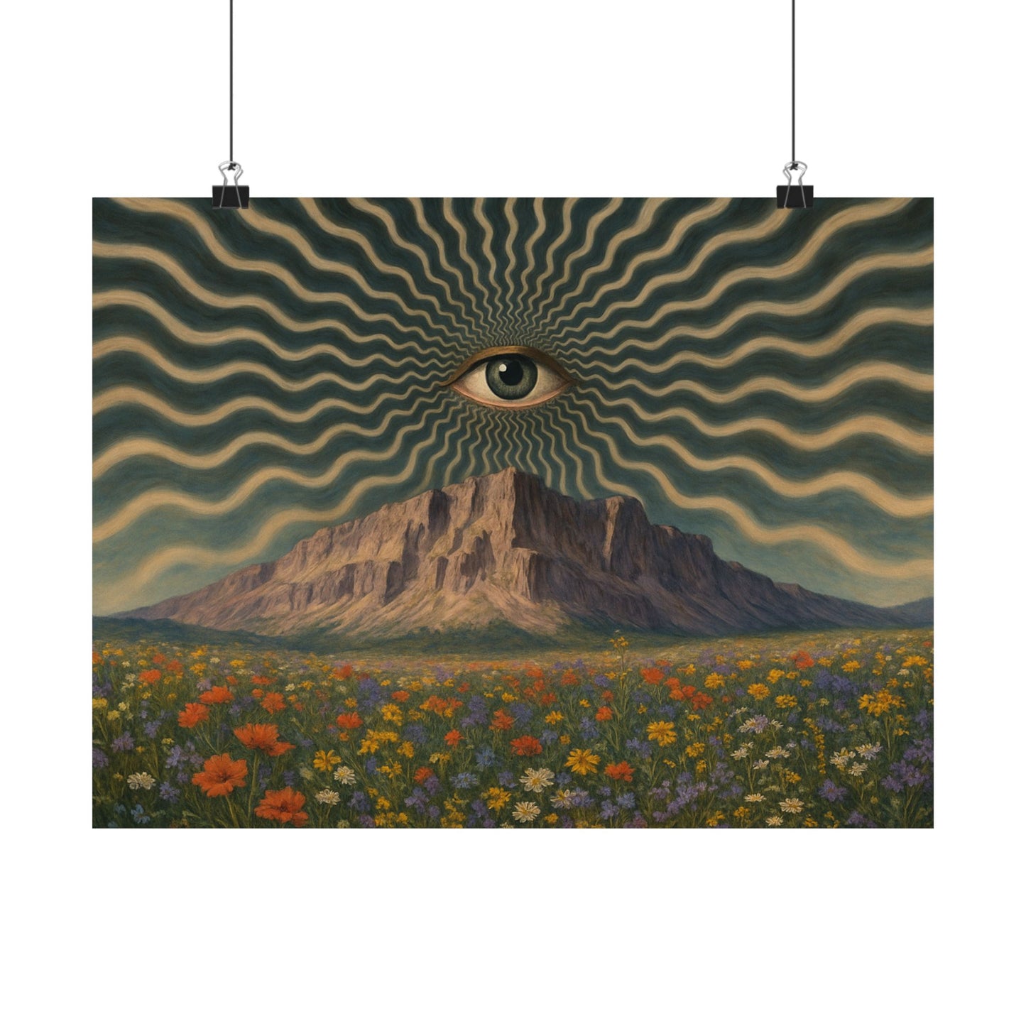 Eye of the Mountain – Trippy Vision Poster