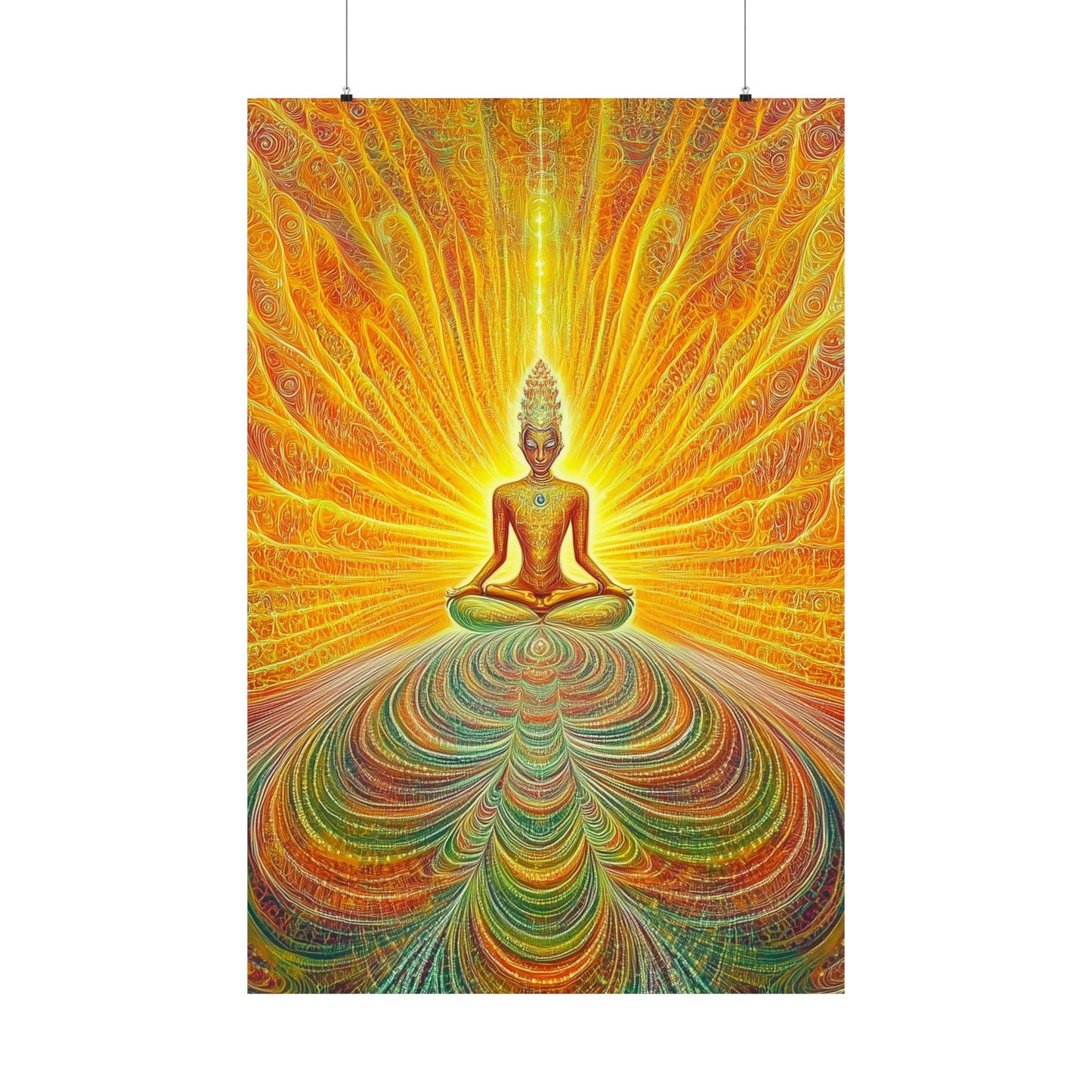 Spiritual Energy Meditation Poster