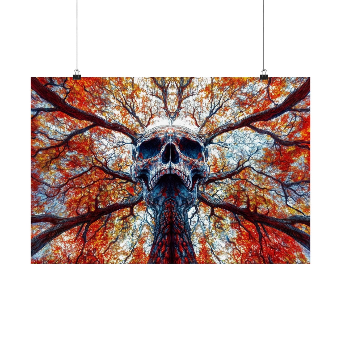 Tree of Life and Death Psychedelic Poster