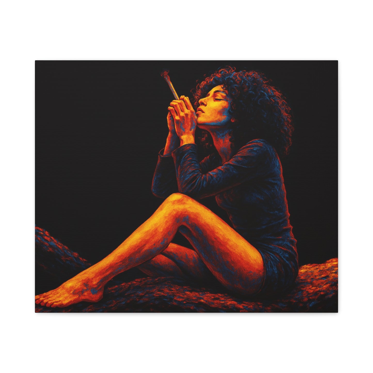 Trippy Sacred Smoke Canvas Art