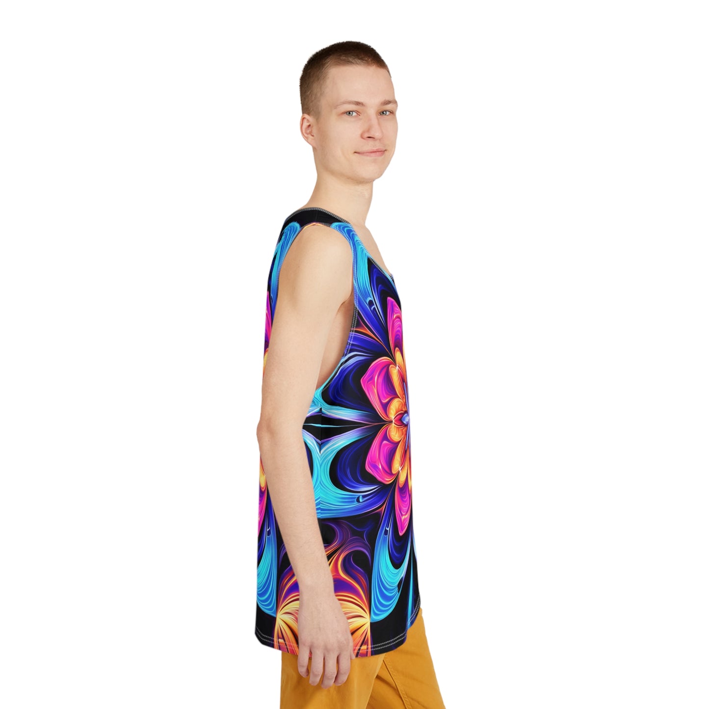 Floral Fusion Psychedelic Tank Top