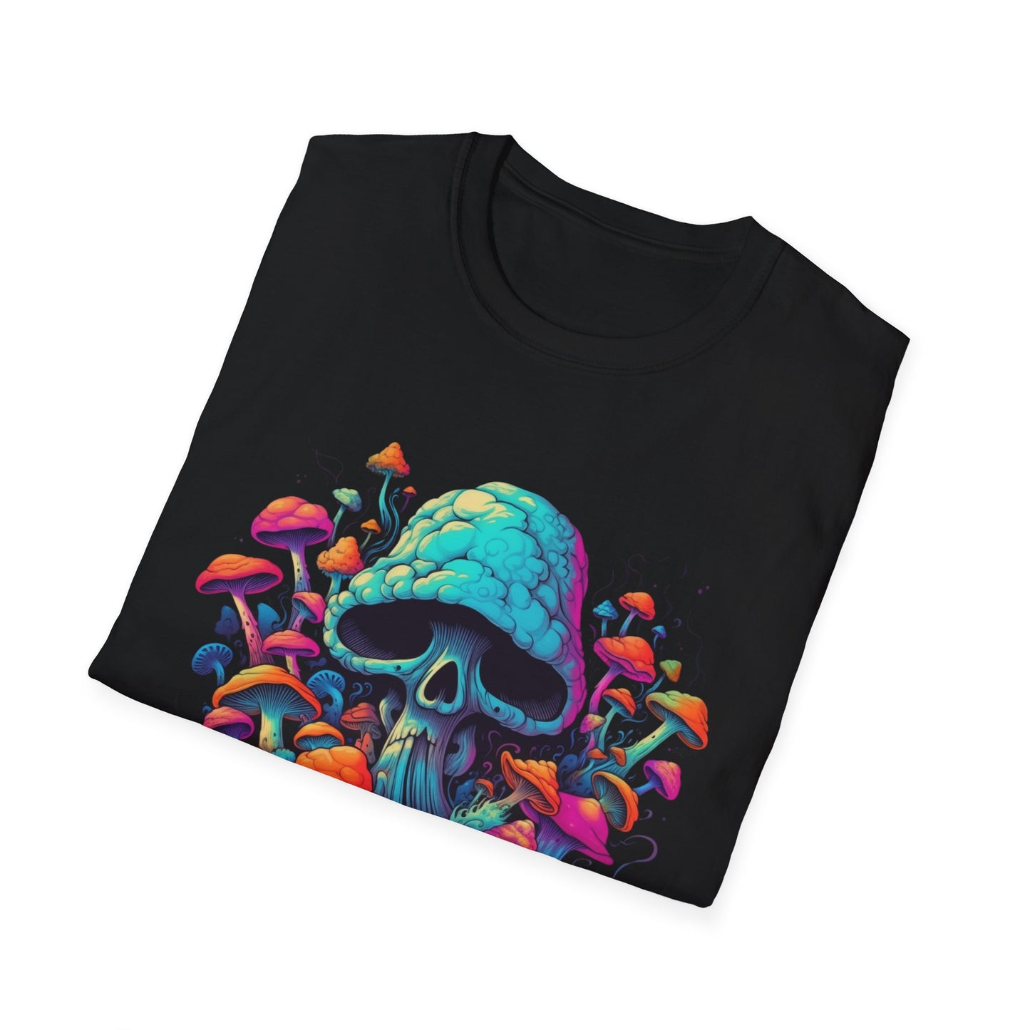 Psychedelic Skull & Mushroom T-Shirt