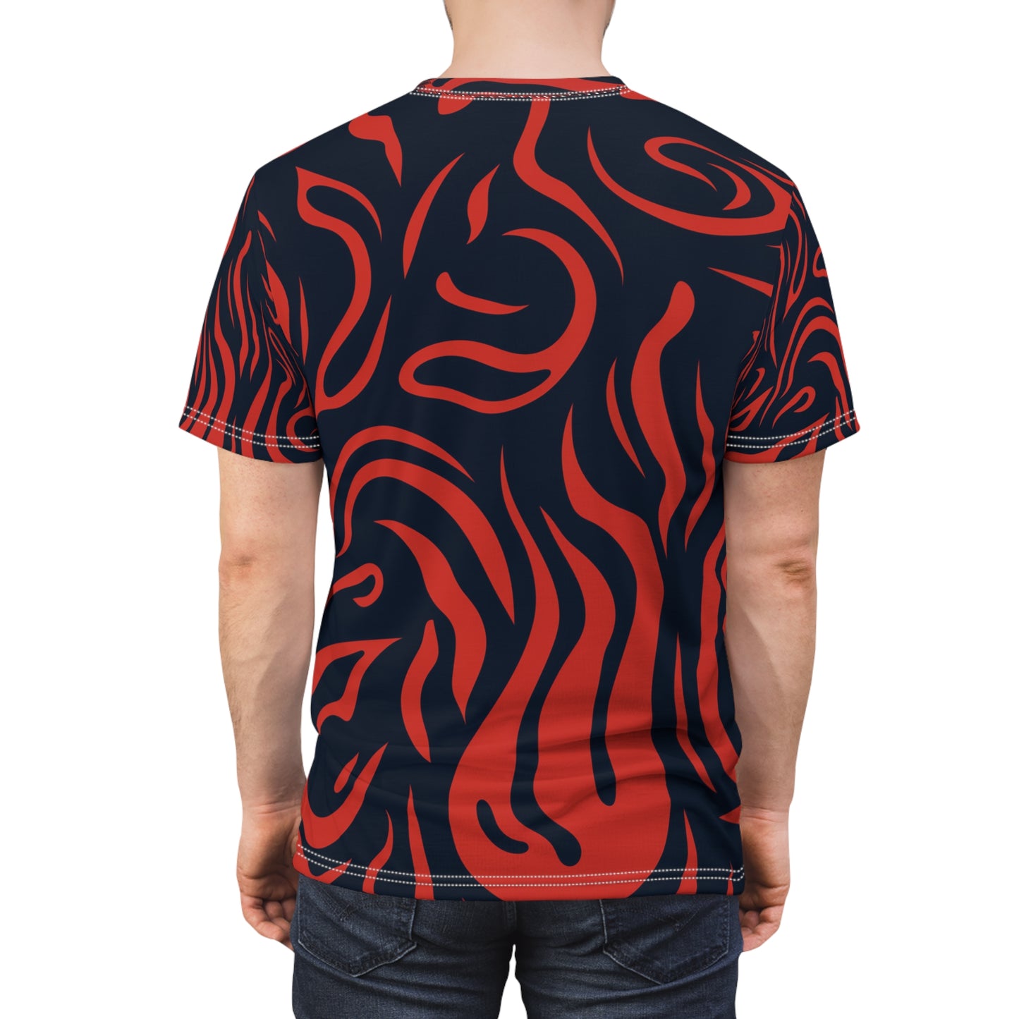 Red Abstract Trip T-Shirt