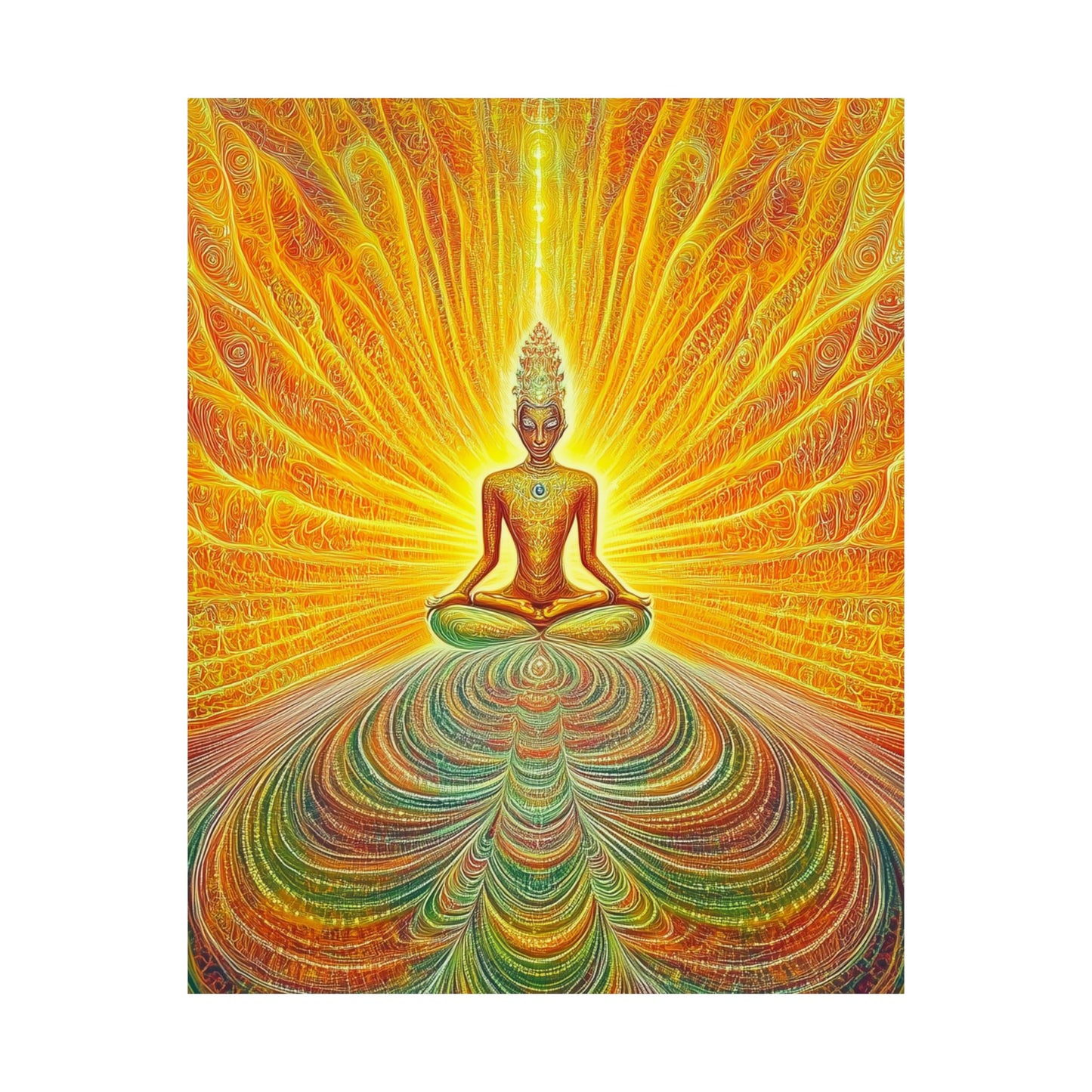 Spiritual Energy Meditation Poster