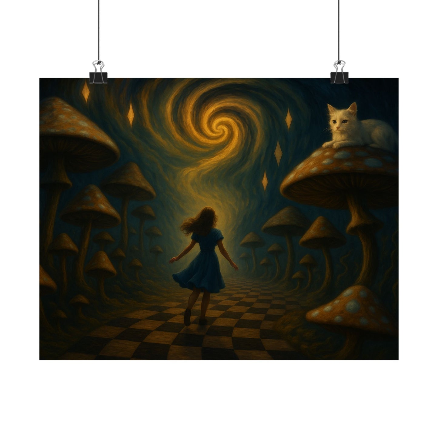 Alice's Psychedelic Path Poster