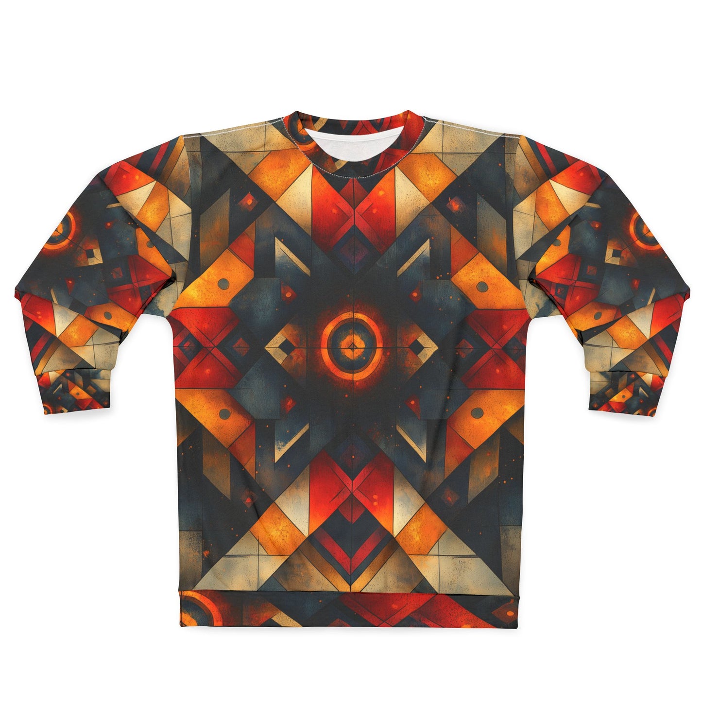 Ember Glow Geometric Sweatshirt