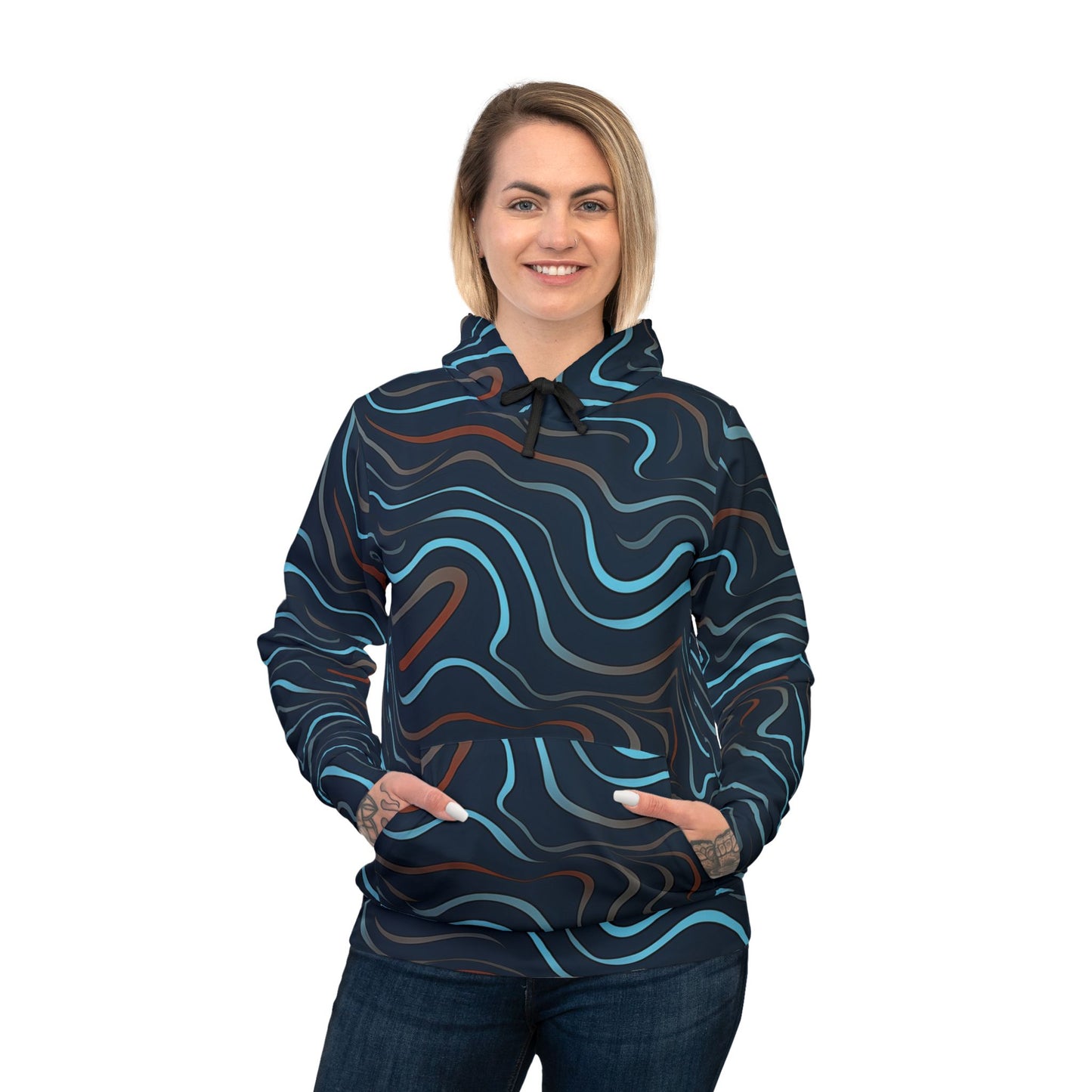 Oceanic Wave Psychedelic Hoodie