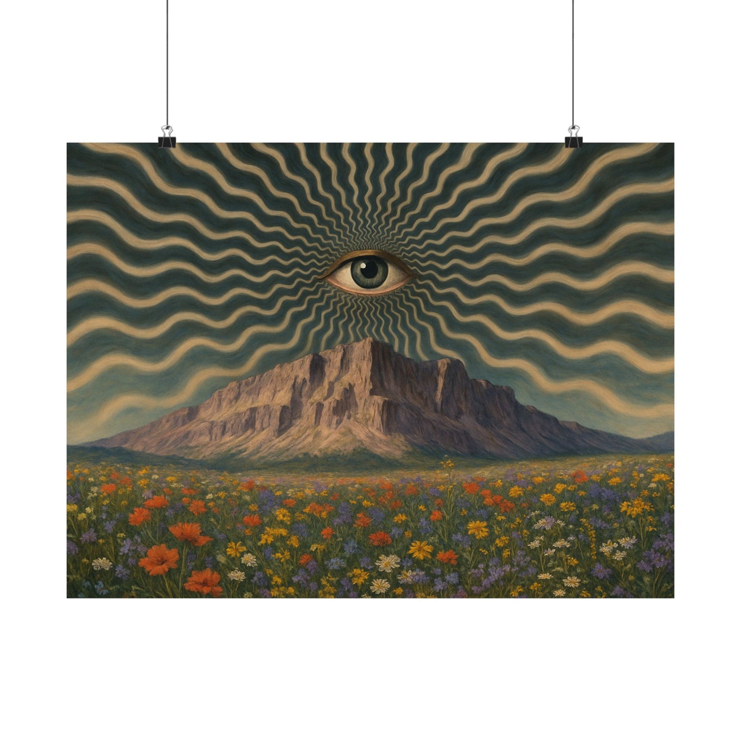 Eye of the Mountain – Trippy Vision Poster
