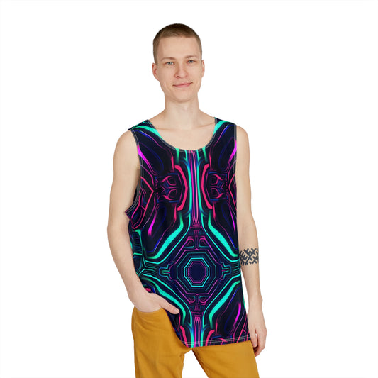 Neon Vortex Trippy Tank Top