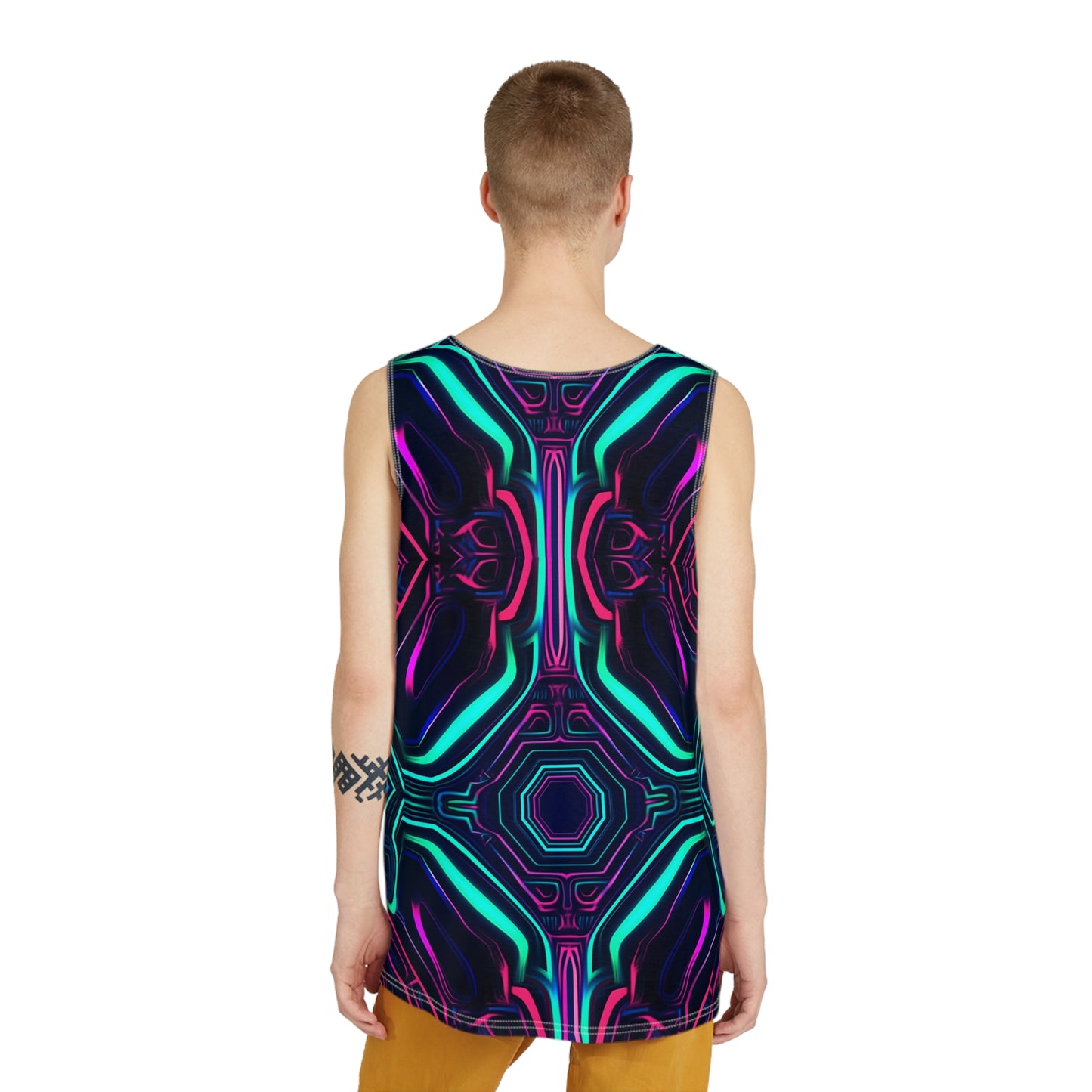 Neon Vortex Trippy Tank Top