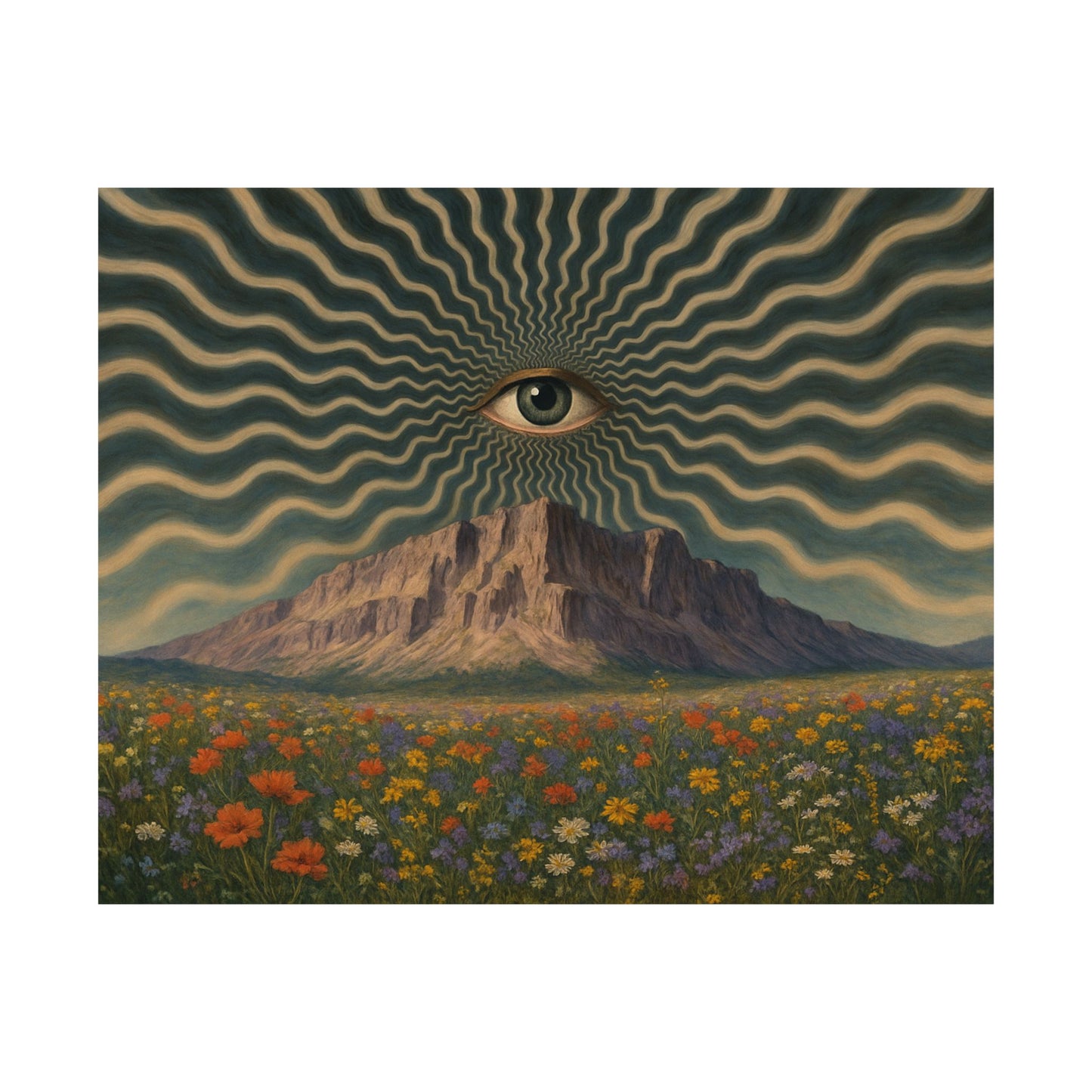 Eye of the Mountain – Trippy Vision Poster