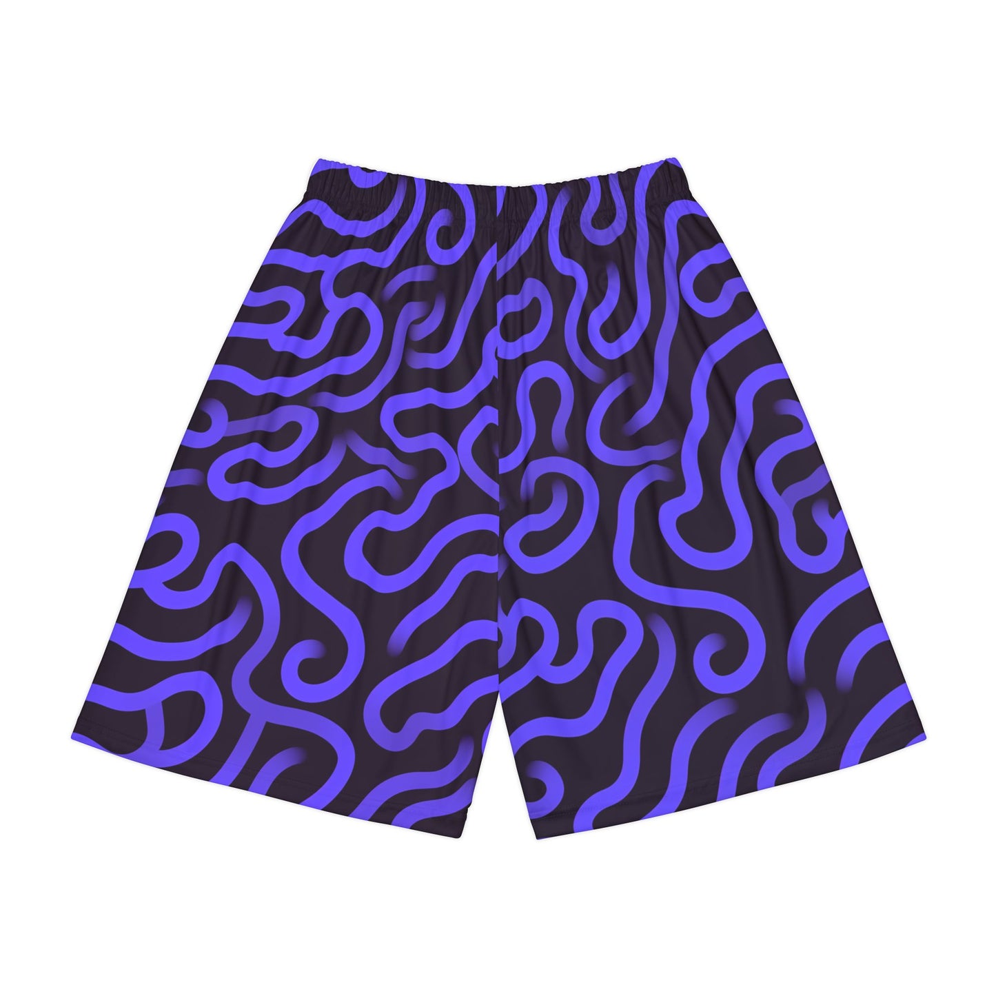 Electric Purple Trippy Pattern Shorts