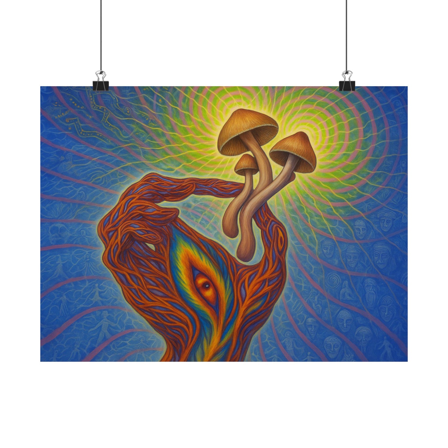 Psilocybin Trip Poster Art