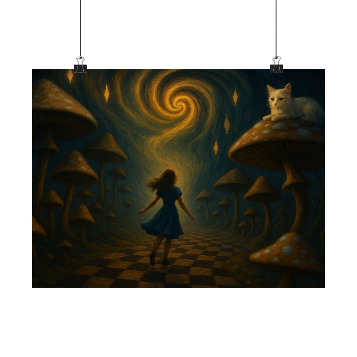 Alice's Psychedelic Path Poster