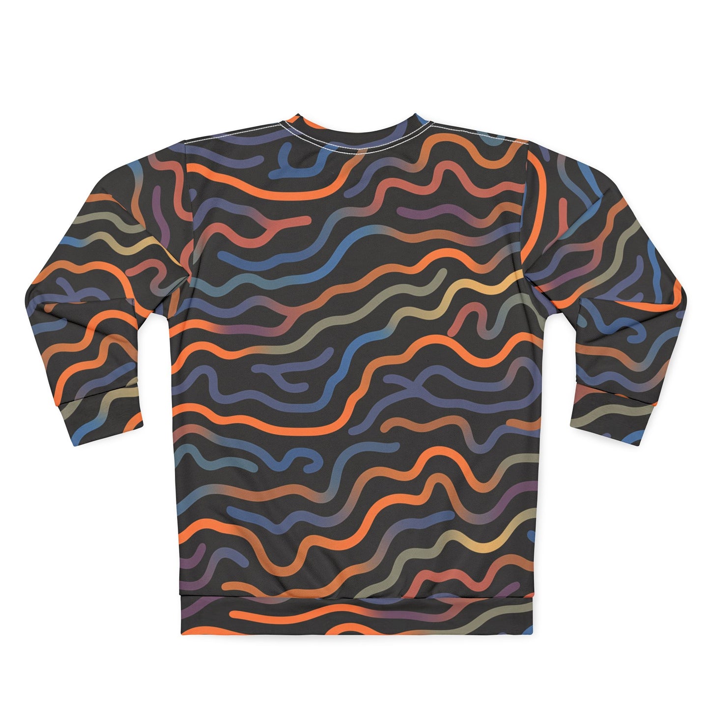 Multicolor Wave Pattern Sweatshirt