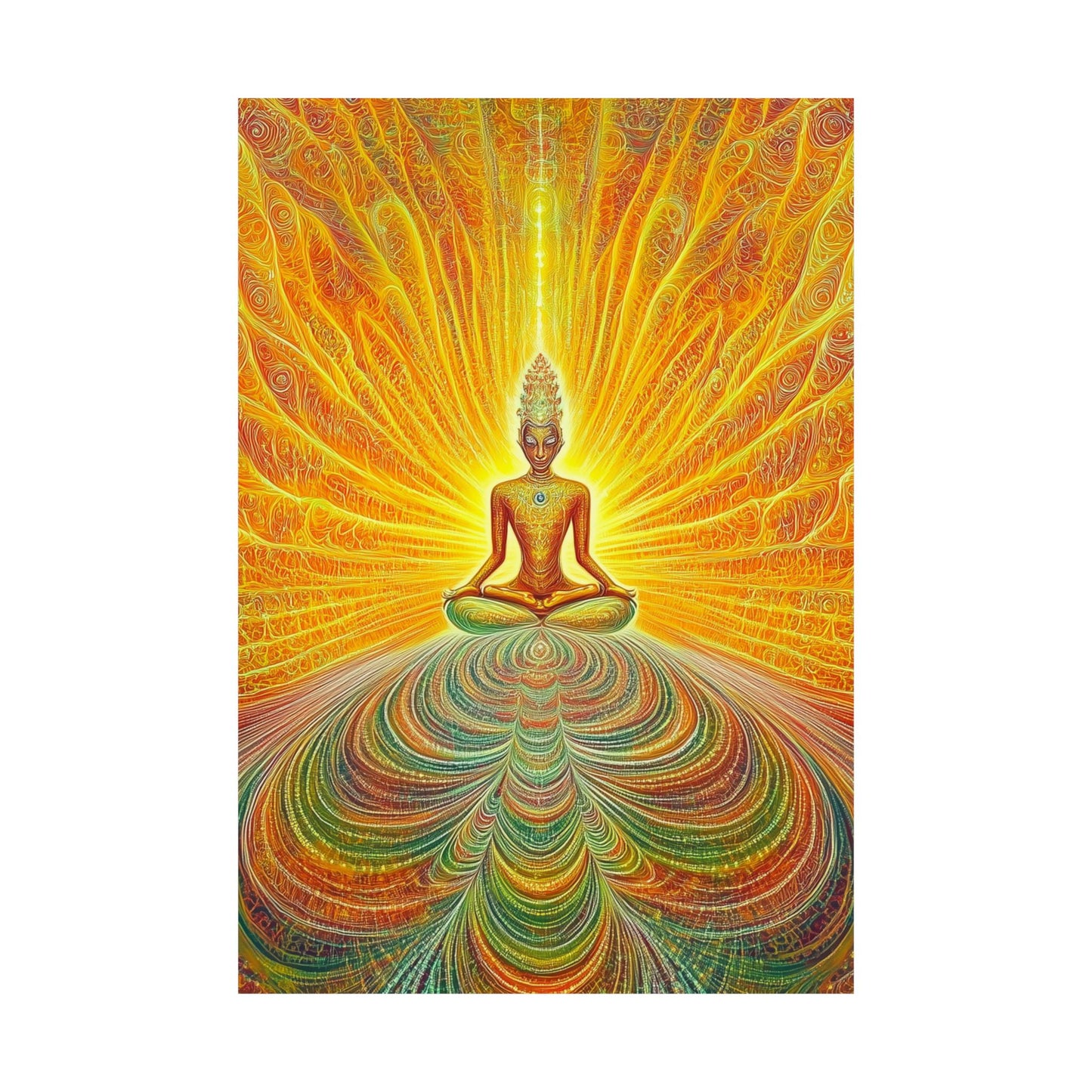 Spiritual Energy Meditation Poster