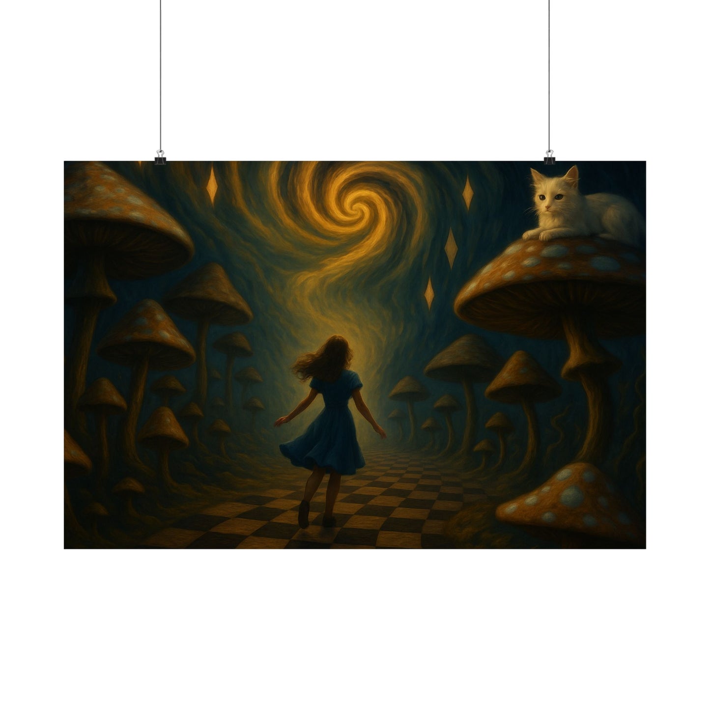 Alice's Psychedelic Path Poster