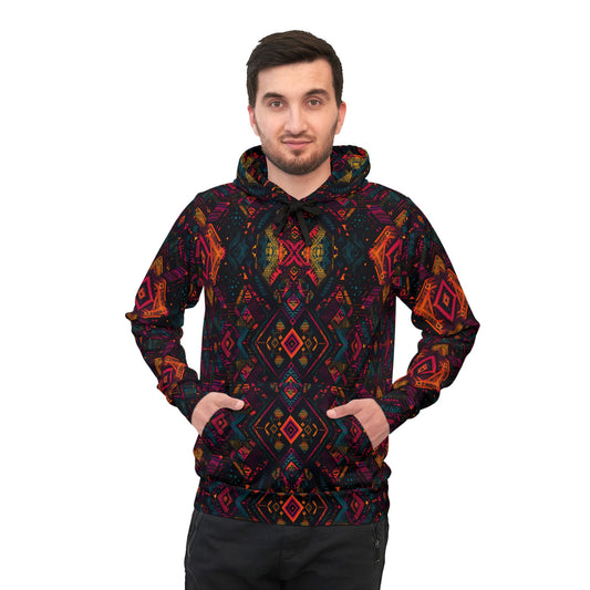 Tribal Glow Geometric Hoodie