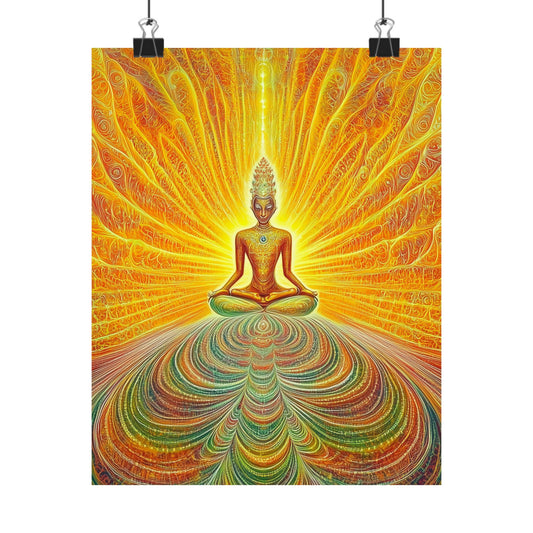 Spiritual Energy Meditation Poster