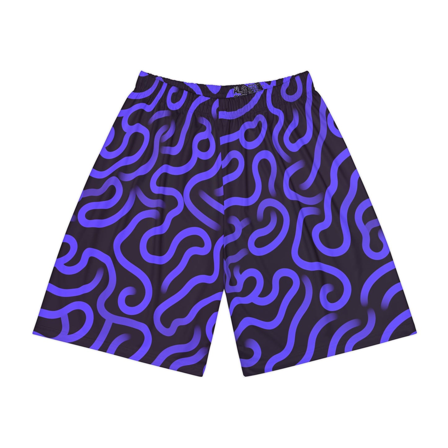 Electric Purple Trippy Pattern Shorts