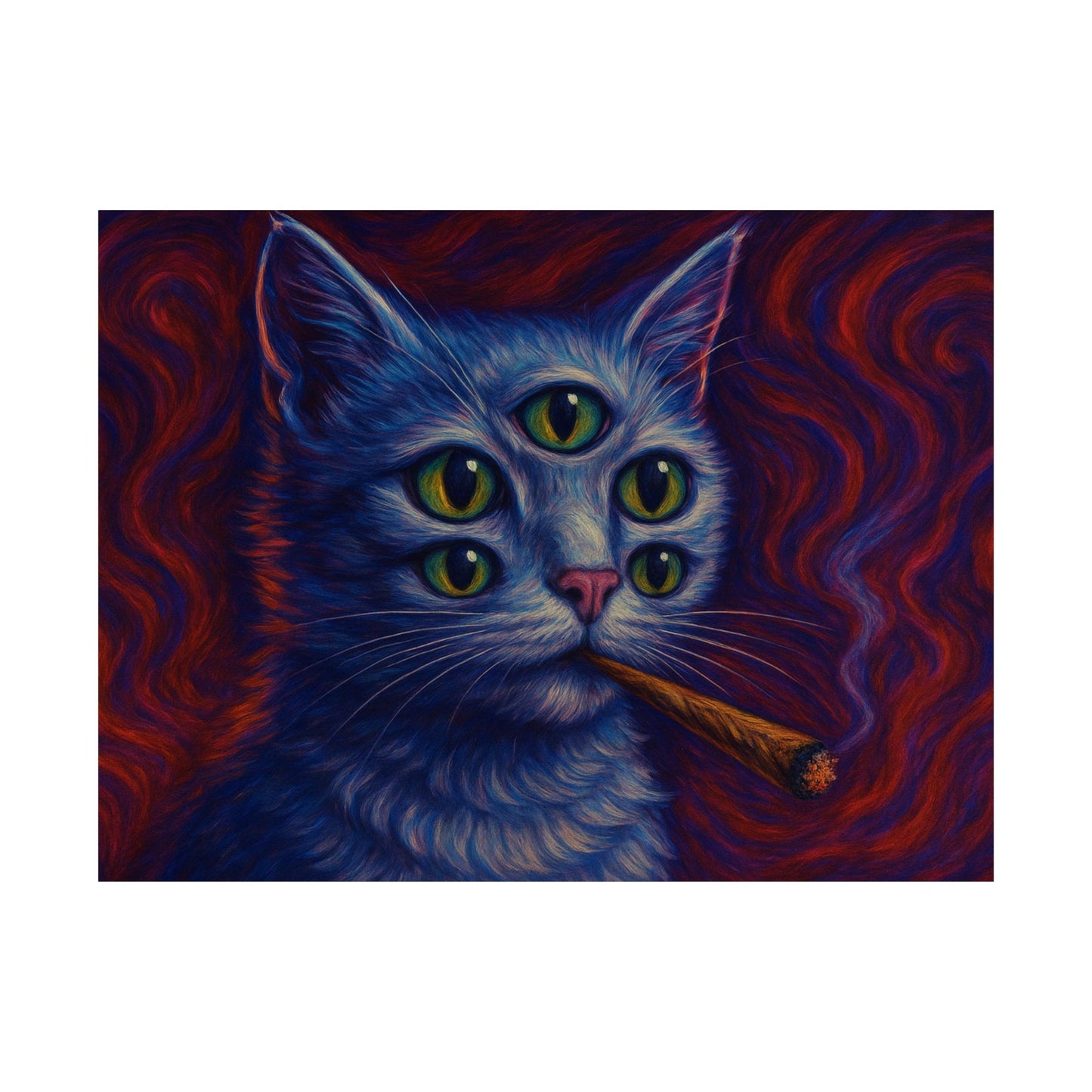 Third Eye Cat Trip Poster