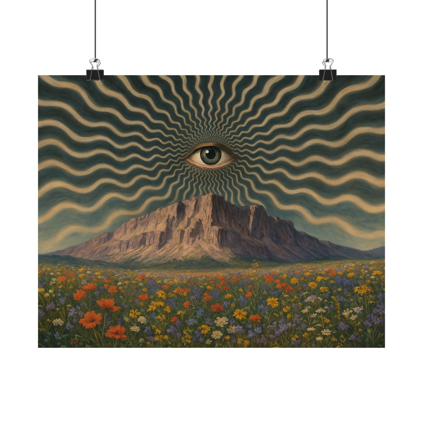 Eye of the Mountain – Trippy Vision Poster